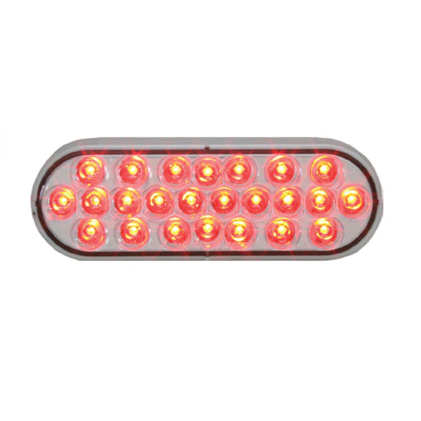 6" 24 LED Oval Pearl Strobe Light - Image 5