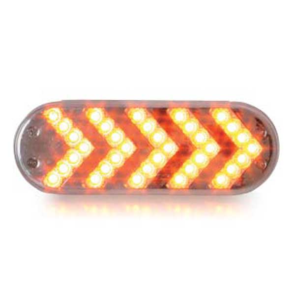 6" 35 LED Oval Sequential Arrow Light - Image 3