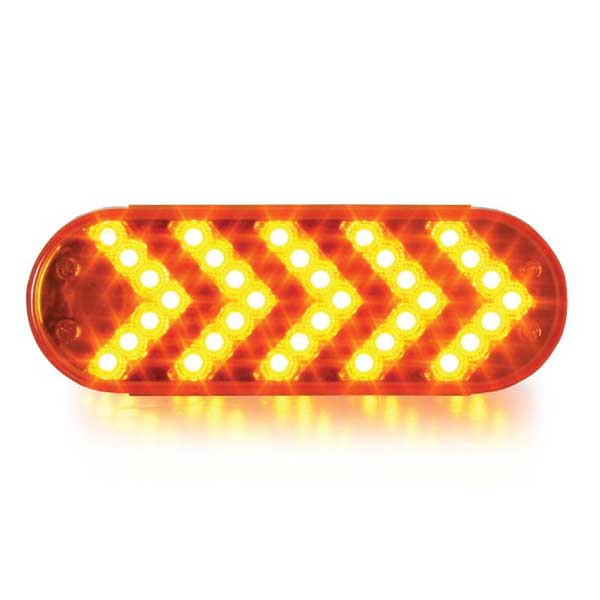 6" 35 LED Oval Sequential Arrow Light - Image 4