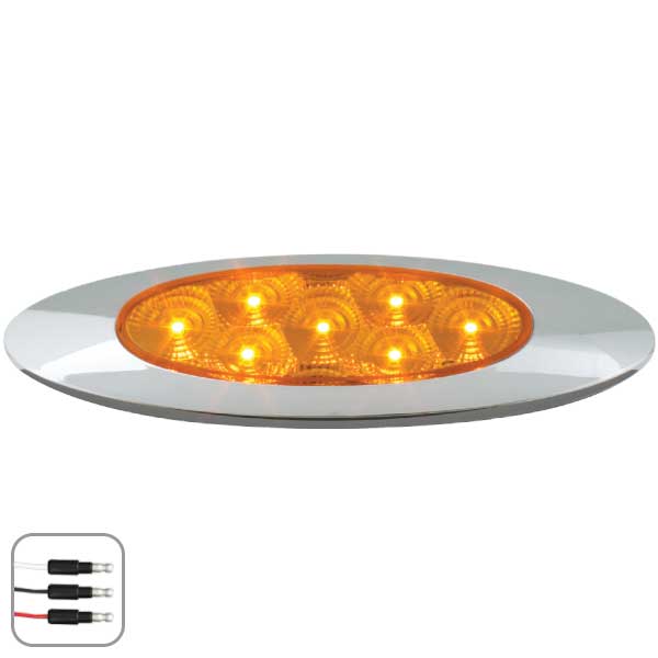 6-5/8" 7 LED Ultra Thin Spyder Y2K Dual Function Light - Image 2