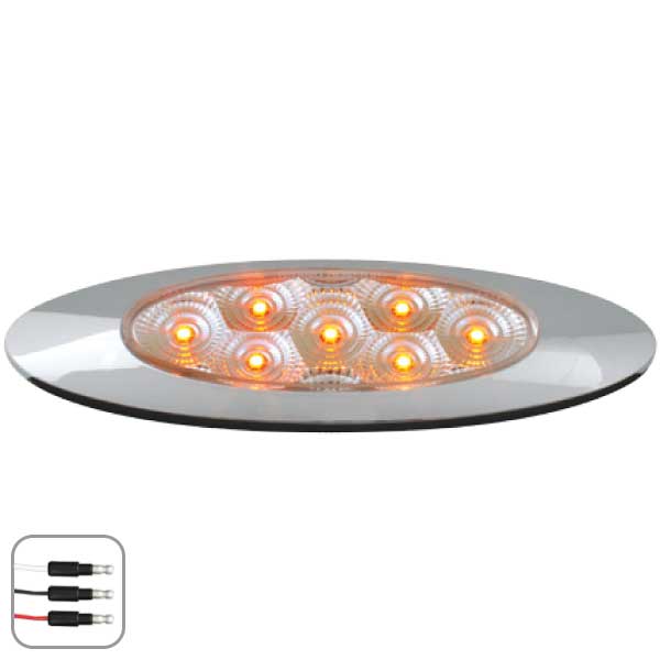 6-5/8" 7 LED Ultra Thin Spyder Y2K Dual Function Light - Image 3