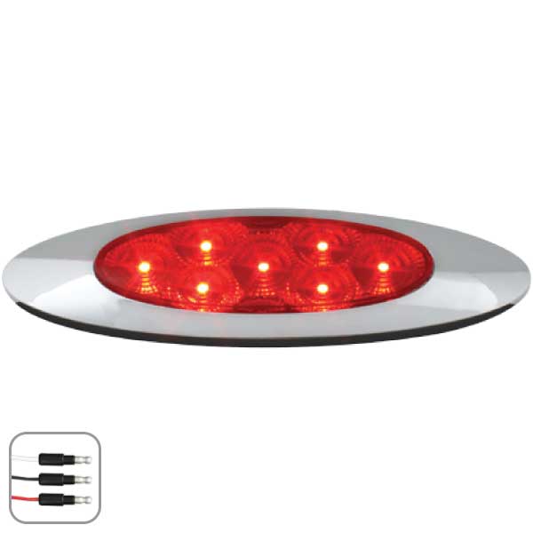 6-5/8" 7 LED Ultra Thin Spyder Y2K Dual Function Light - Image 4