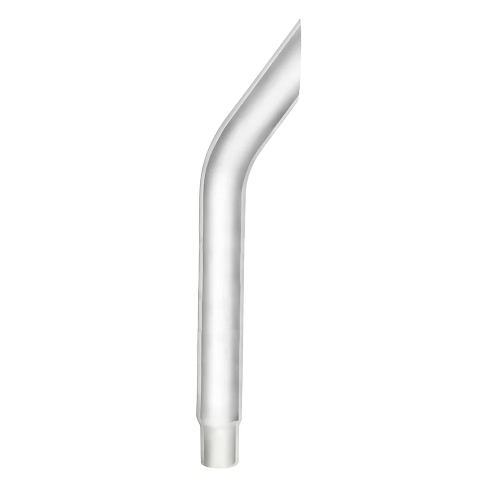 6"-5"D x 108"L Chrome Bull Horn Top Stack Plain End