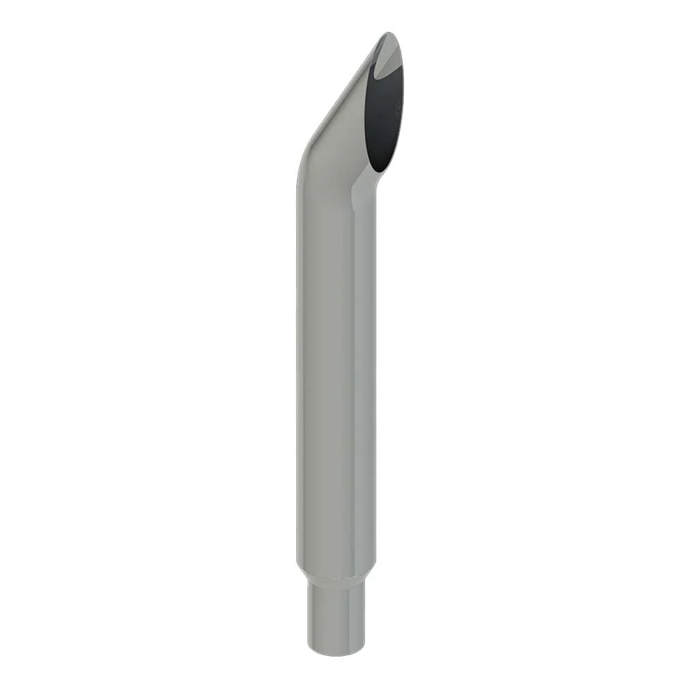 6"-5"D x 48"L Short 30 Chrome One-Piece Stack with Extended Tapered End