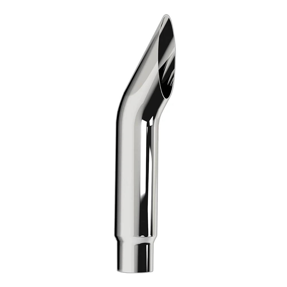 6"-5"D x 60"L Boilermaker One-Piece Chrome Top Stack