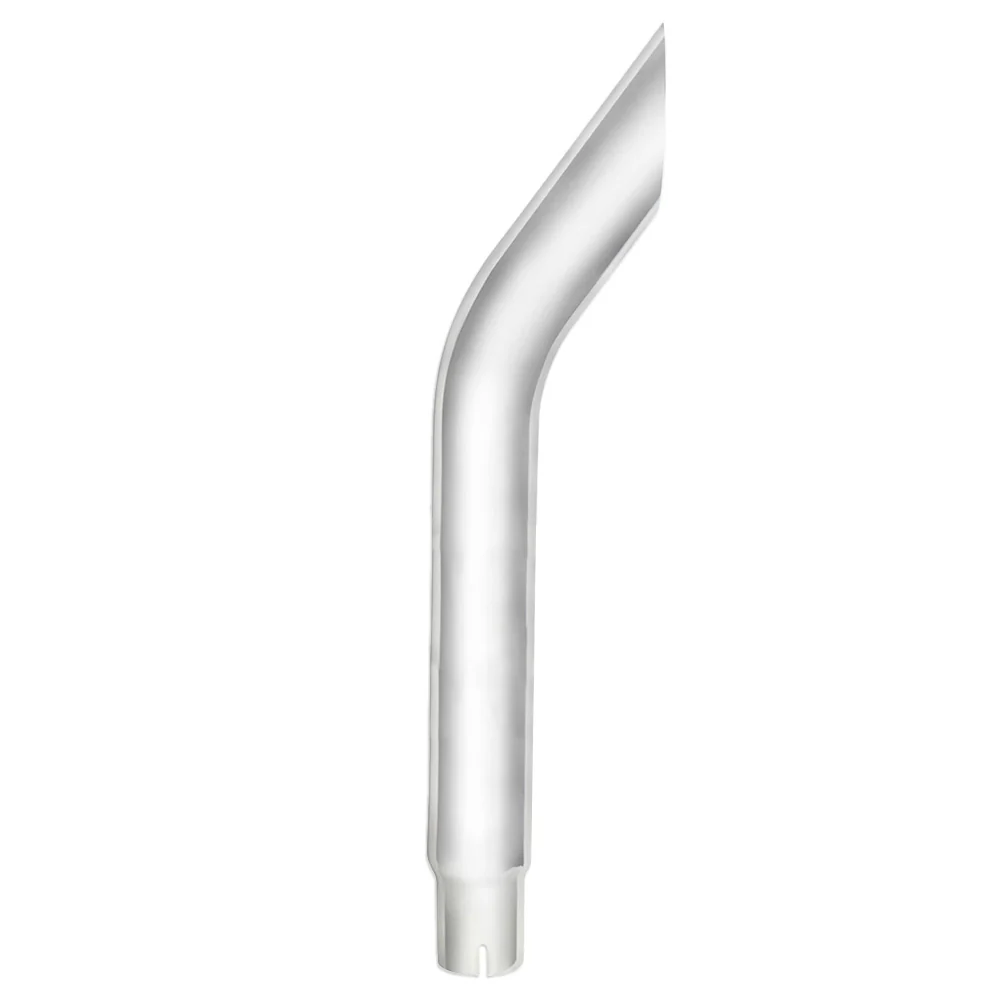 6"-5"D x 84"L Chrome Bull Horn Top Stack Expanded End