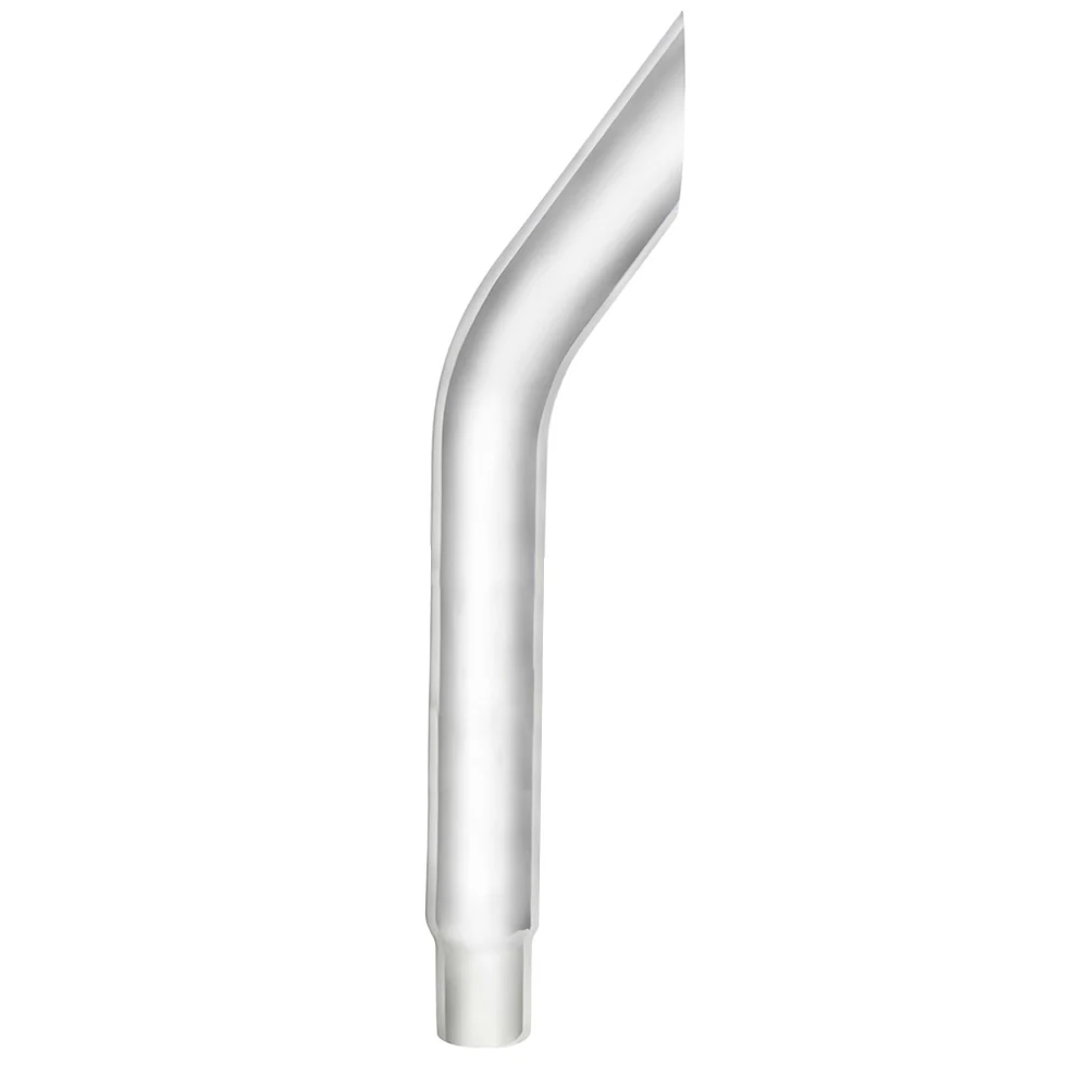 6"-5"D x 84"L Chrome Bull Horn Top Stack Plain End
