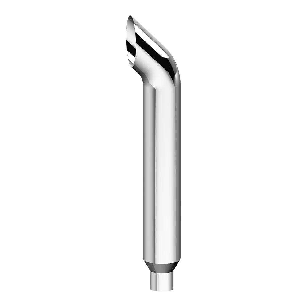 6"-5"D x 84"L Chrome Curved Top Stack Plain End