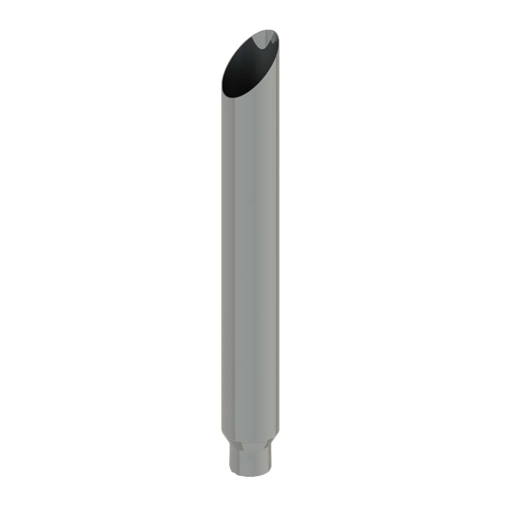 6"-5"D x 84"L Mitered One-Piece Chrome Stack