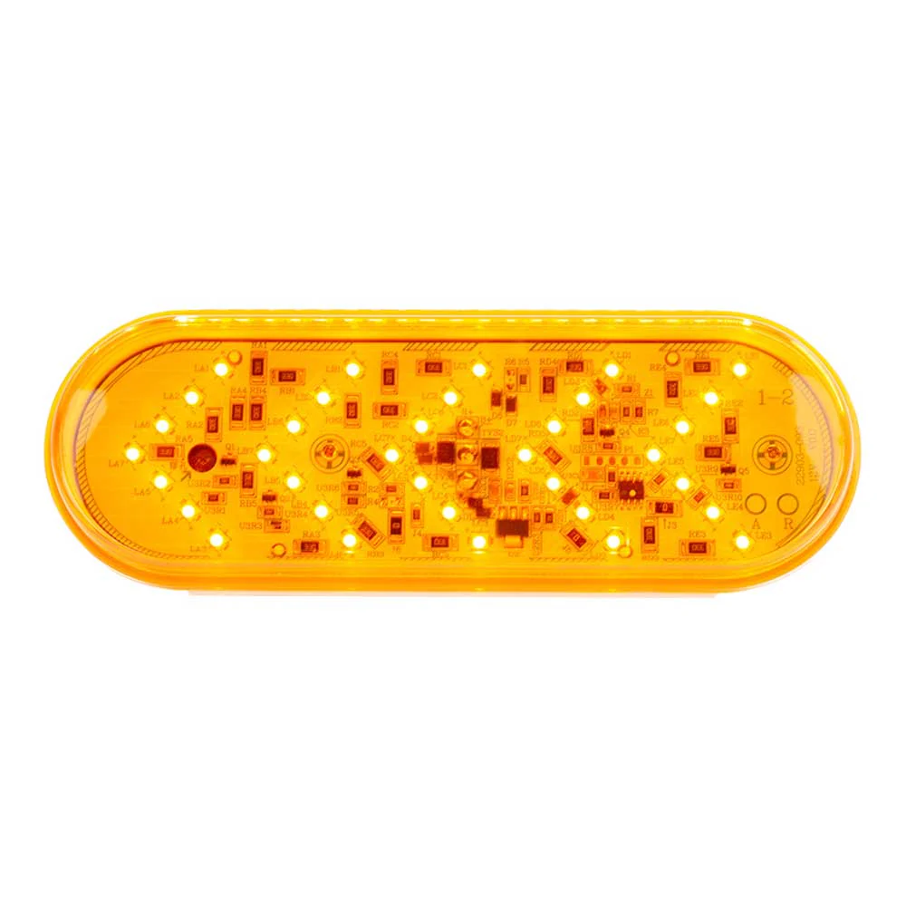 6" Amber 35 LED Oval Sequential Turn Signal Light