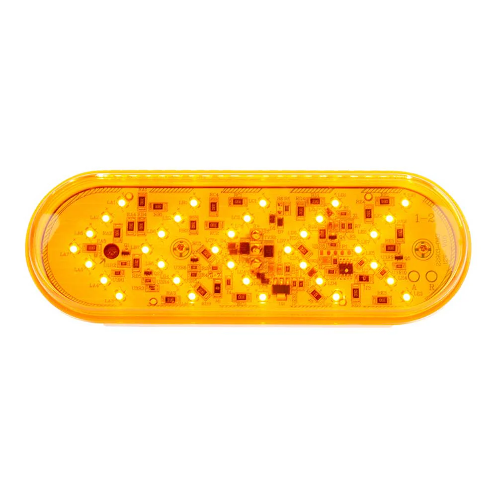 6" Amber 35 LED Oval Sequential Turn Signal Light - Image 8