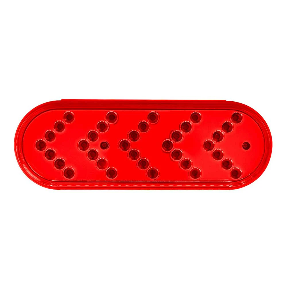 6" Amber 35 LED Reflector Oval Sequential Turn Signal Light - Image 31