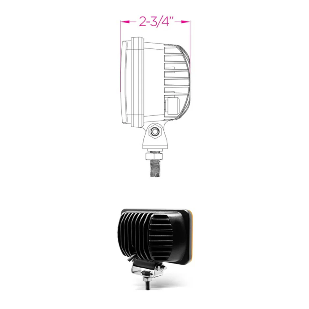 6" Amber Fog Light - Image 5
