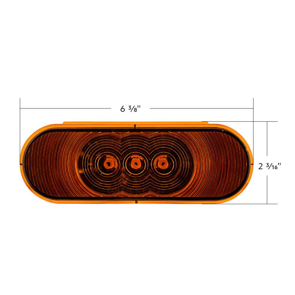 6" Amber Oval Turn/Marker Light - Image 9