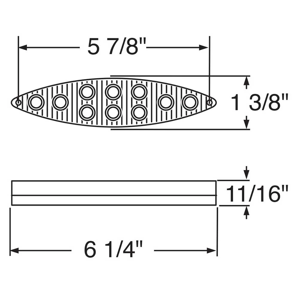 6" Cat's Eyes Stop, Turn, Tail 10 LED Red Light - Image 4