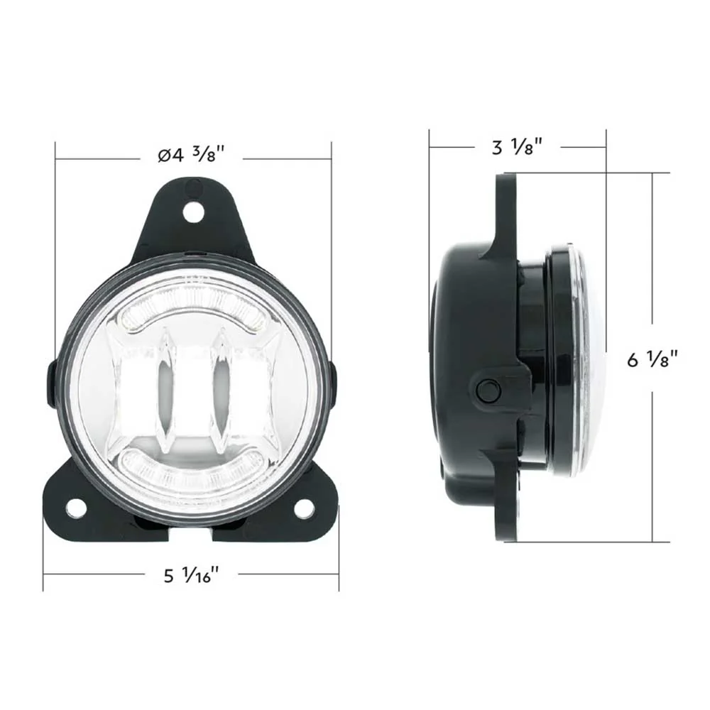 6 LED Volvo VNR 2018-2024 Competition Series Projector Fog Light - Image 2