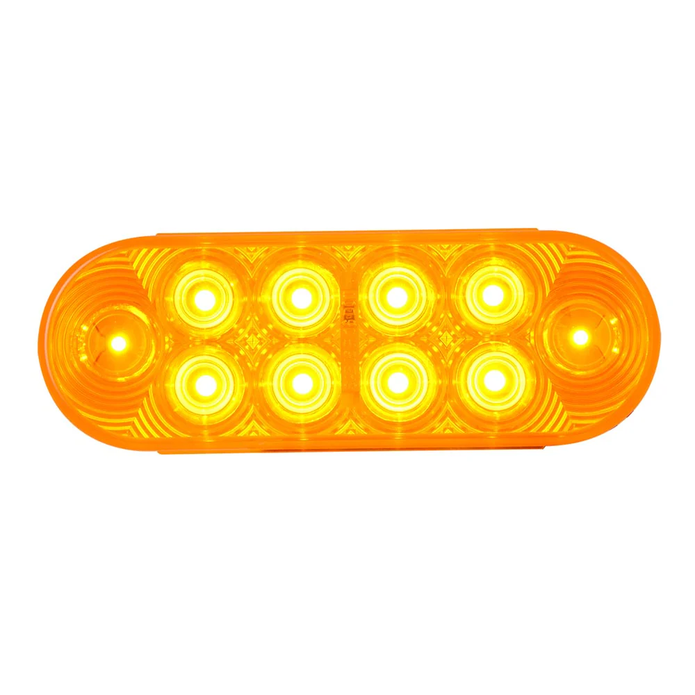 6" Oval 10 LED Sealed Highway Style Light