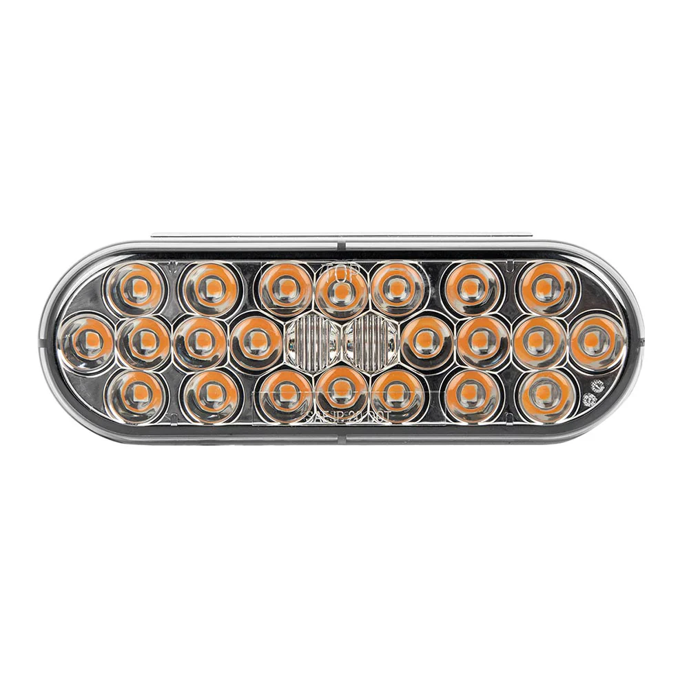 6" Oval 24 LED Dual Function Light with Smoke Lens - Image 2