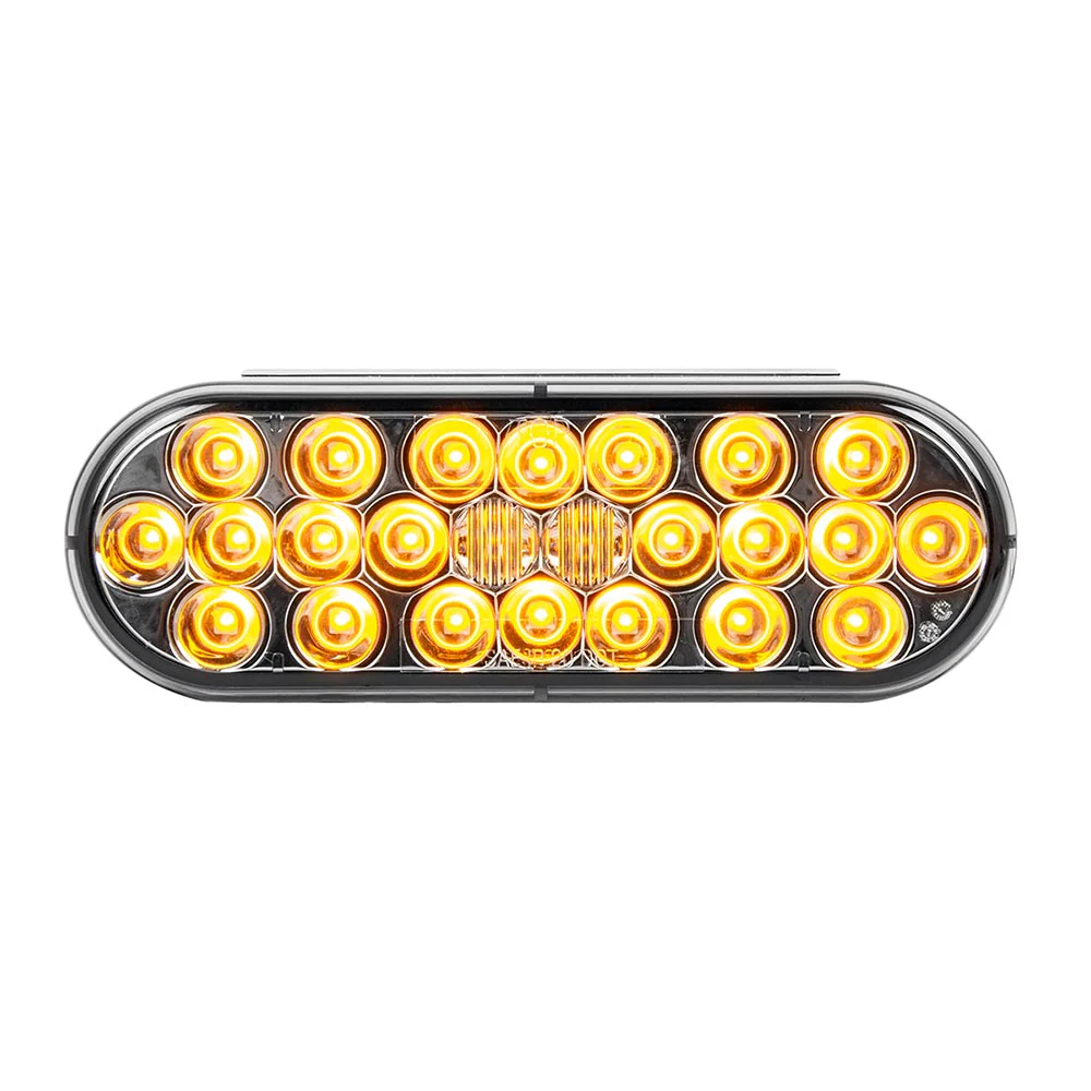 6" Oval 24 LED Dual Function Light with Smoke Lens - Image 7