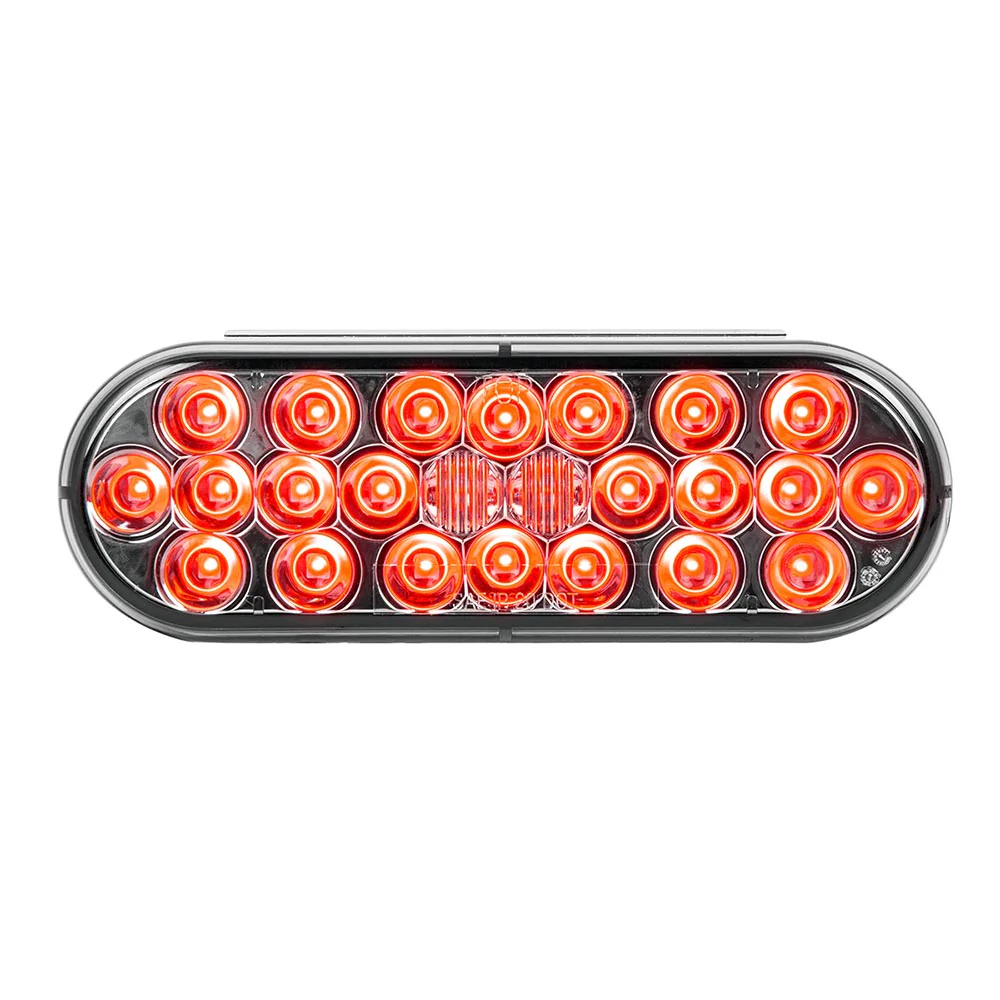 6" Oval 24 LED Dual Function Light with Smoke Lens - Image 8