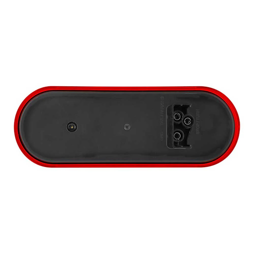 6" Red Oval 3 LED Stop, Turn & Tail Light - Image 6