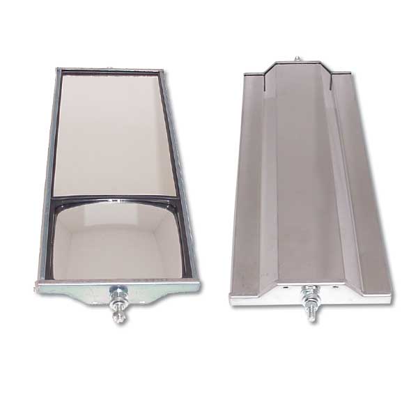 6" x 16" Stainless Steel West Coast Dual Mirror