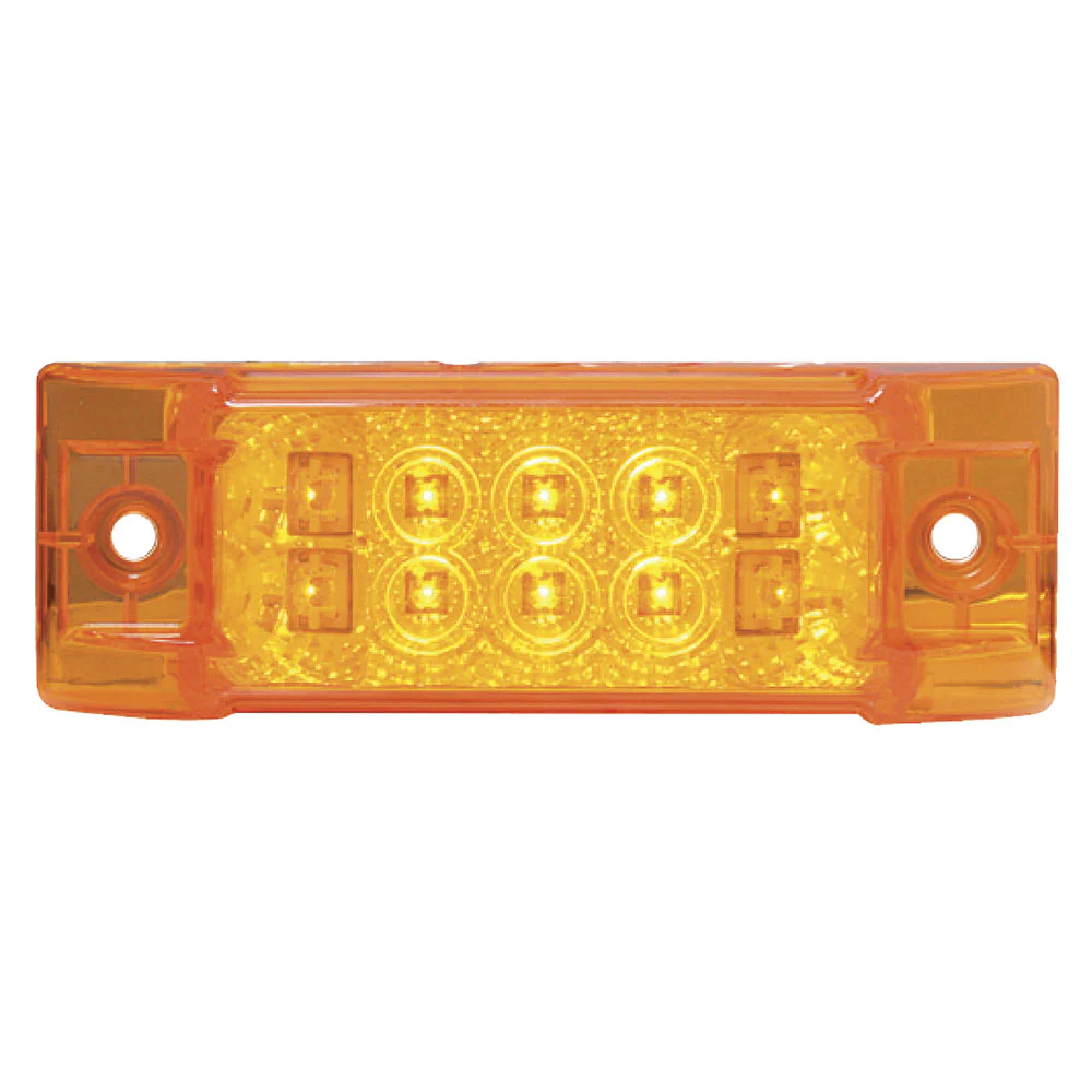 6" x 2" 10 LED Spyder Wide Angle Marker and Turn Signal Light