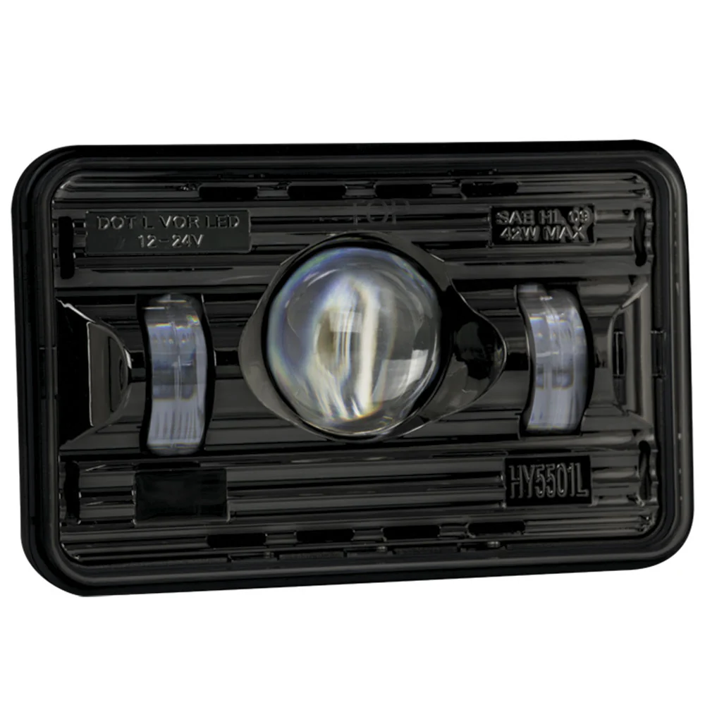 6" x 4" Raven High Beam Black LED Projector Headlight