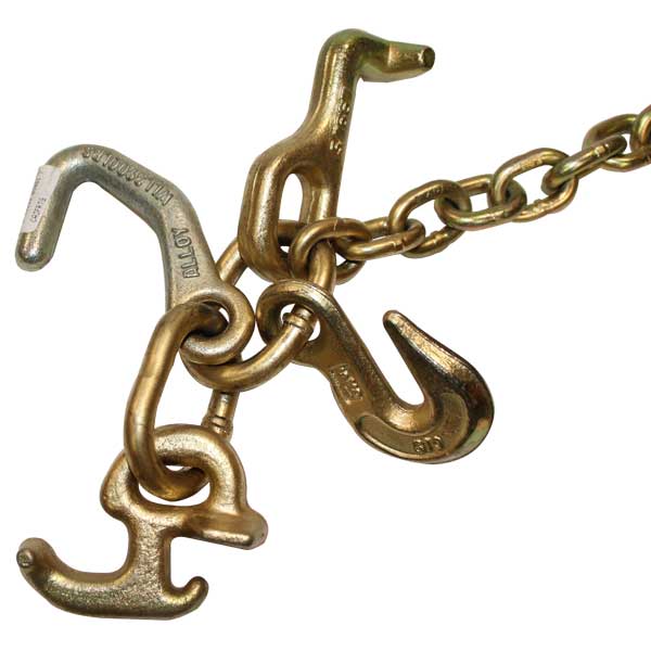 6' x 5/16" Chain Assembly w/S, R, T and Grab Hooks