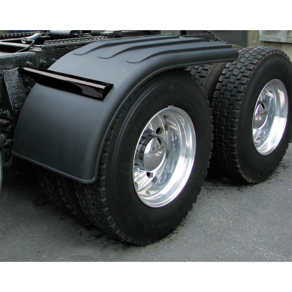66" Black Poly Half Fenders