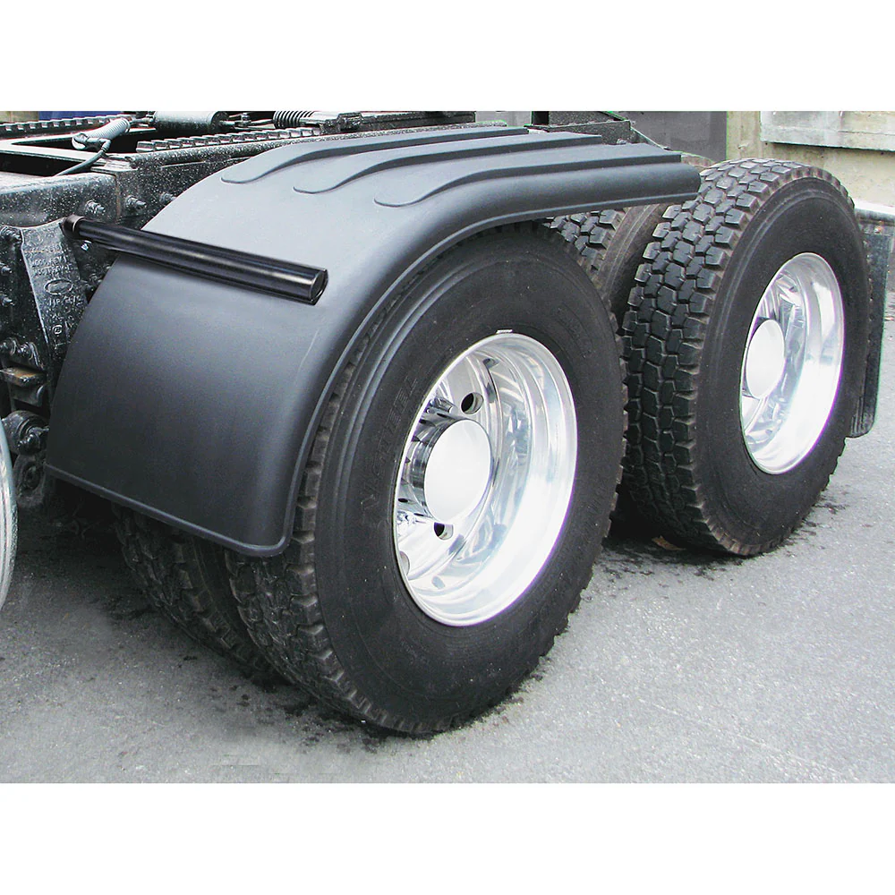 66" Black Poly Half Fenders and Mounting Kit