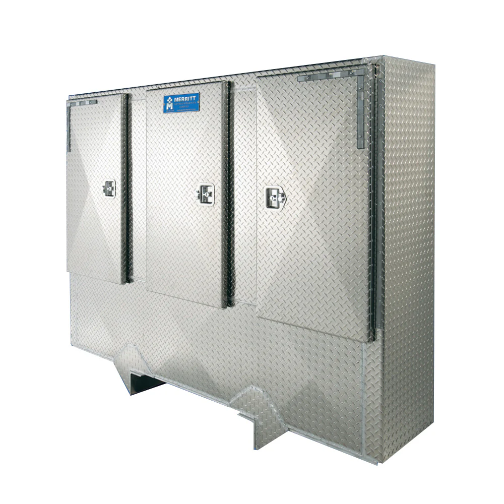 68"H x 18"D x 84"L Diamond Plate Cabinet Cab Rack