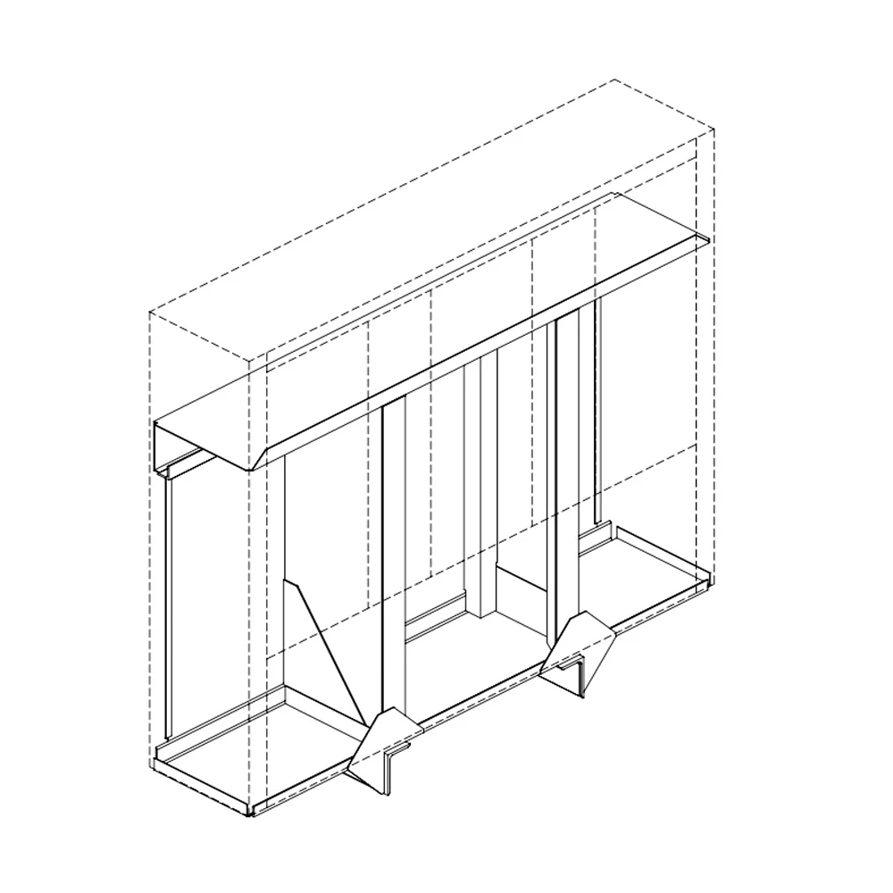 68"H x 18"D x 84"L Diamond Plate Cabinet Cab Rack - Image 3