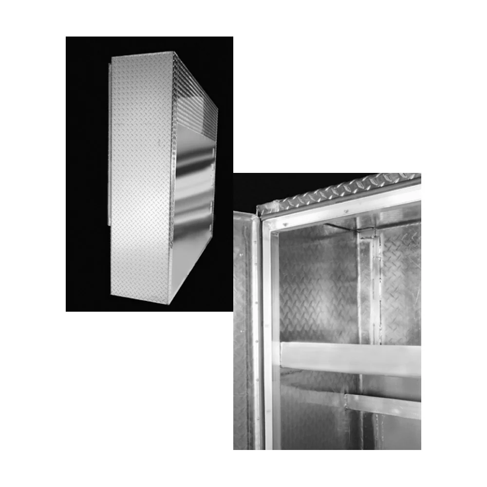 68"H x 18"D x 84"L Diamond Plate Cabinet Cab Rack - Image 4