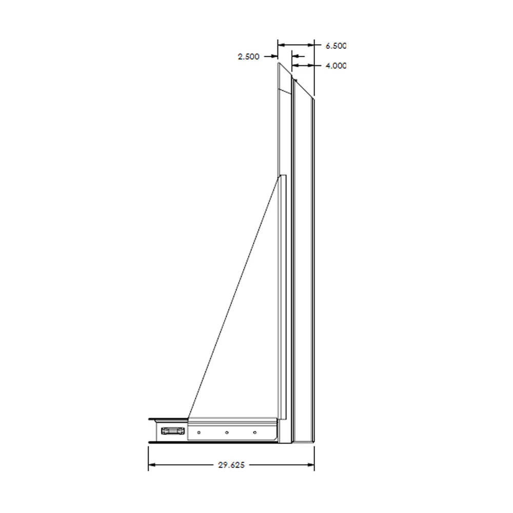 68"H x 70"W x 30"W Drom Cab Rack with Window - Image 3