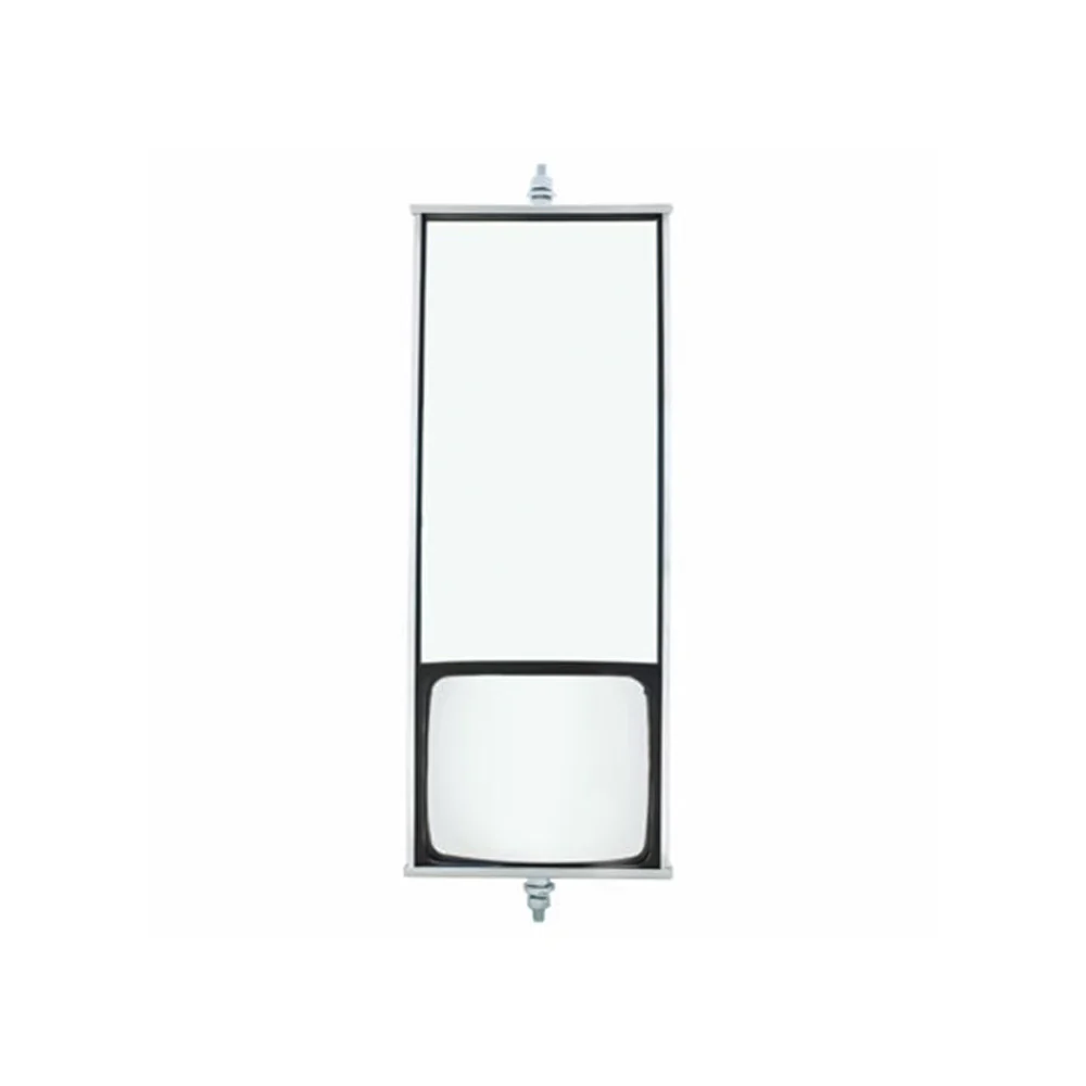6" x 16" Stainless Steel West Cost Mirror with Lower Convex Mirror