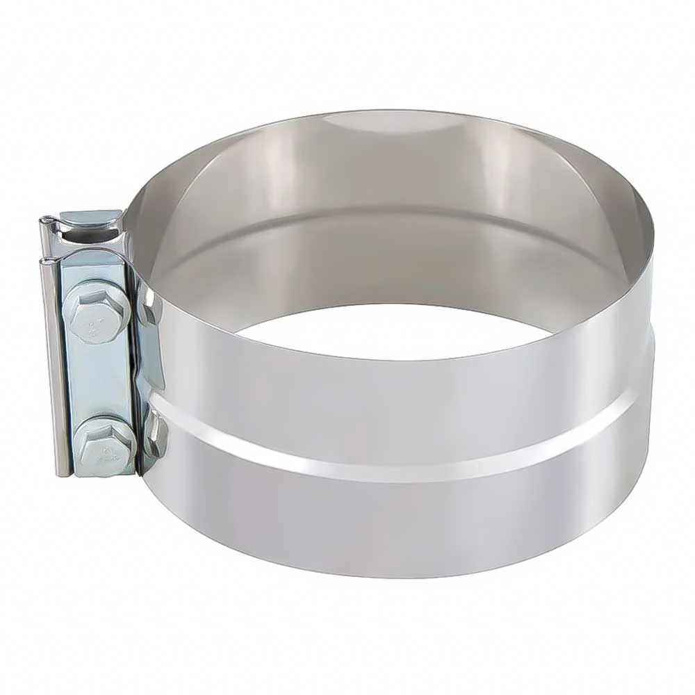 6"D x 3"W Stainless Steel Exhaust Clamp