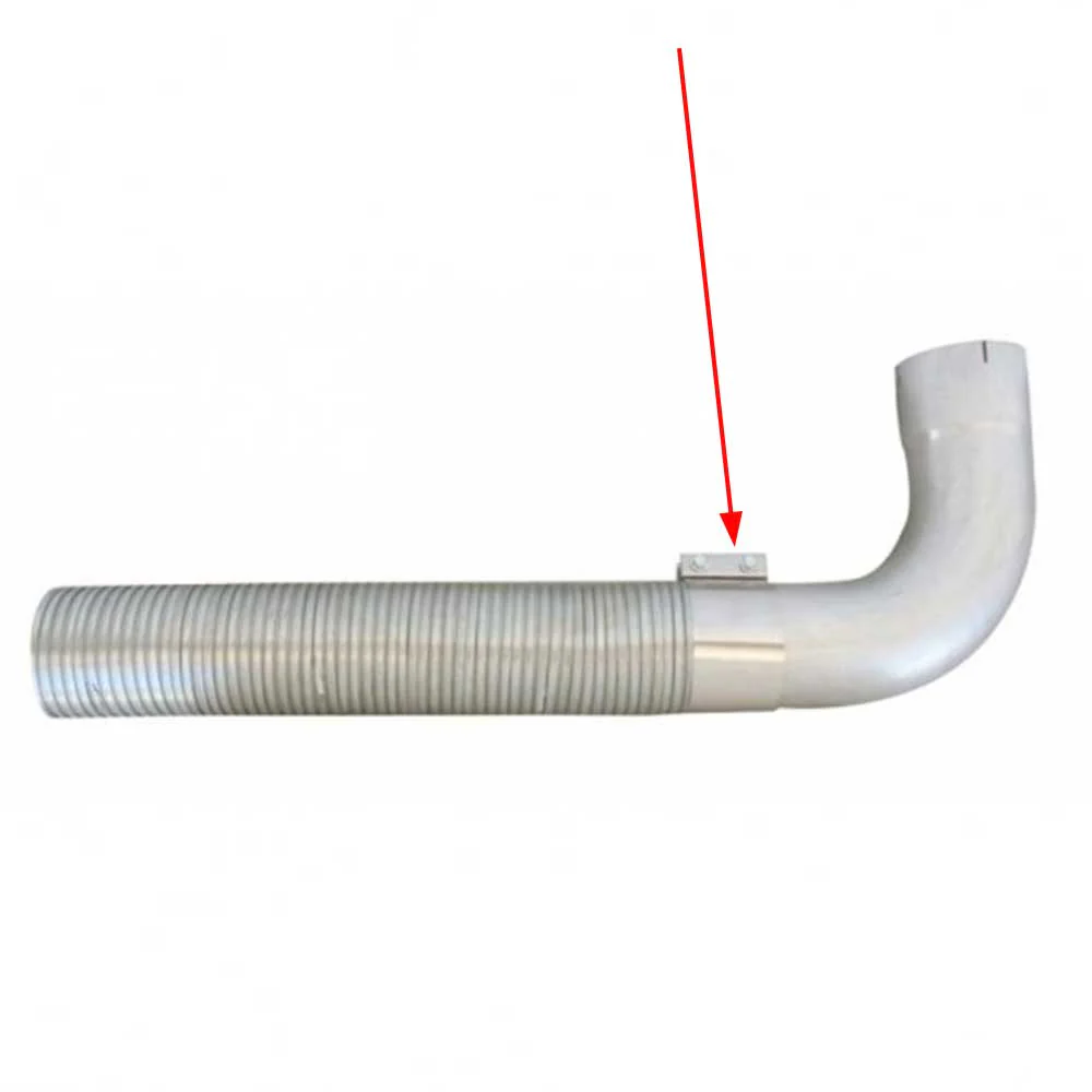 6"D x 3"W Stainless Steel Flexible Exhaust Clamp - Image 2