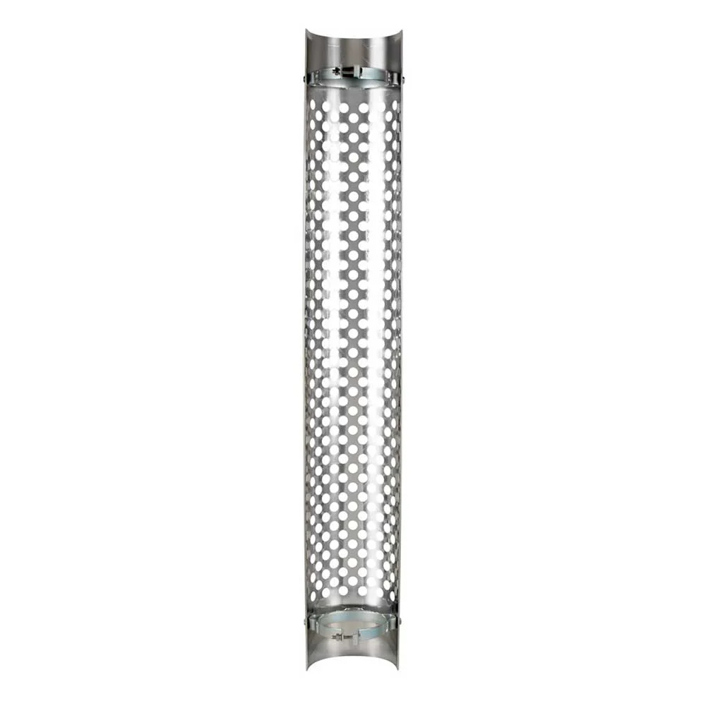 6"D x 48"L 180 Degree SS Muffler Guard with Round Holes - Image 3