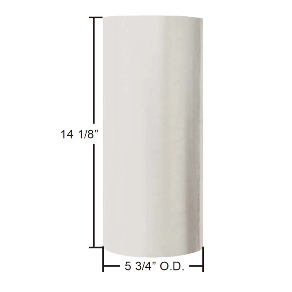 6"ID to 6"OD x 14-1/8"L Steel with Zinc Plating Exhaust Connector Sleeve - Image 3