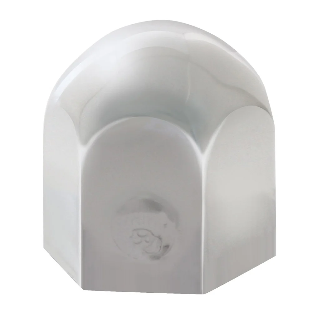 7/16" Chrome Steel Standard Nut Cover - Push On