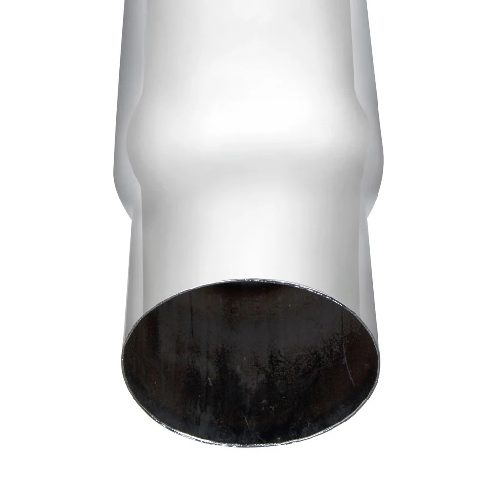 7"-5"D x 48"L Chrome Mitered Top Stack Plain End - Image 2