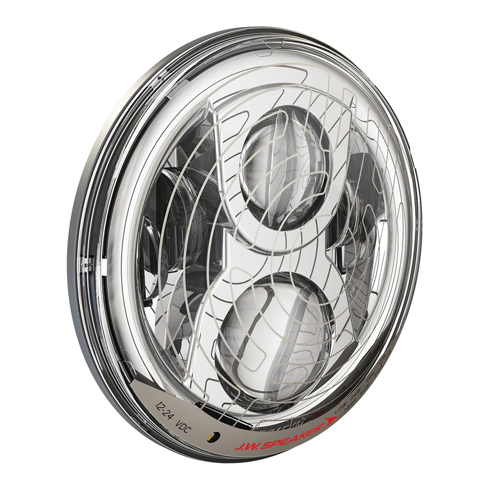 7" 8700 Evo 2 Dual Burn Heated LED Headlight - Image 2