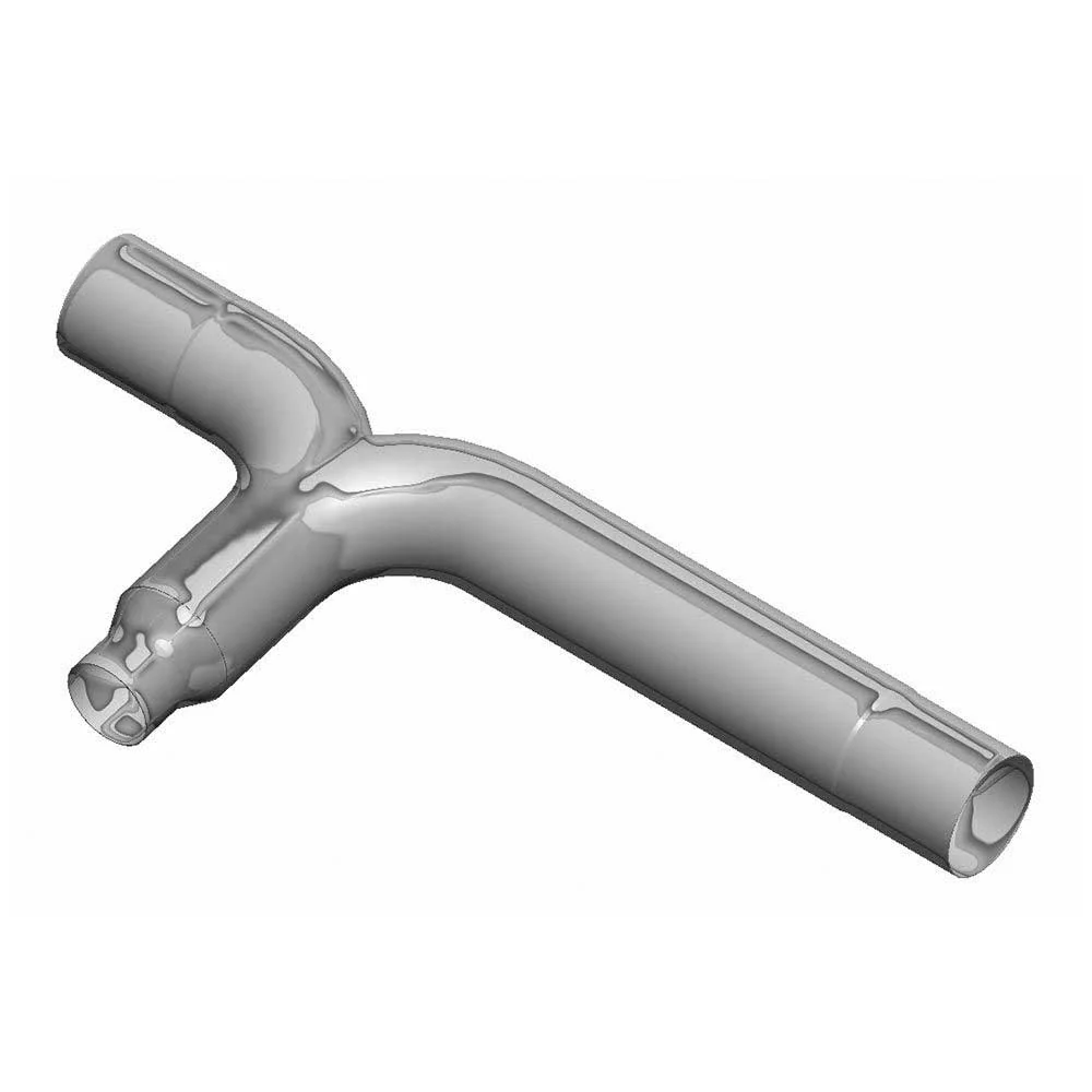 7" Outlet 5" Inlet Chrome Steel Y-Pipe