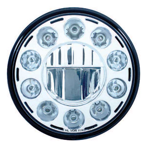 7" Round 11 LED High Power Crystal Headlight