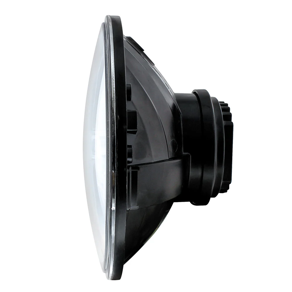 7" ULTRALIT High Power LED Headlight with White LED Position Light Bar - Image 3