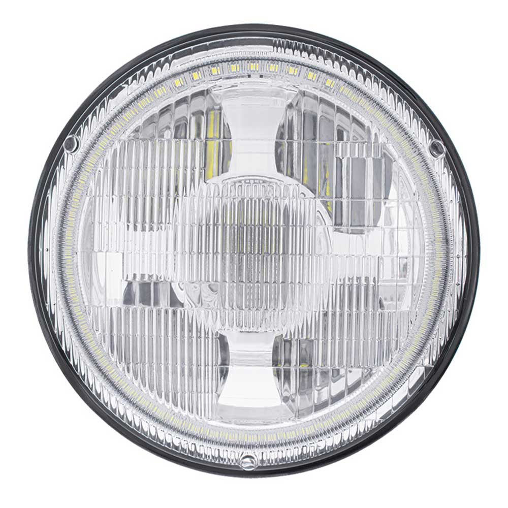 7" Ultralit High Power Projection LED Light with Dual Color LED Halo and Classic Style Lens - Image 6