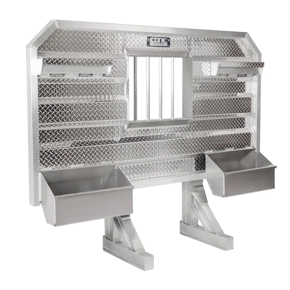 70" x 68" Cab Rack with Jail Window and Split Chain Trays