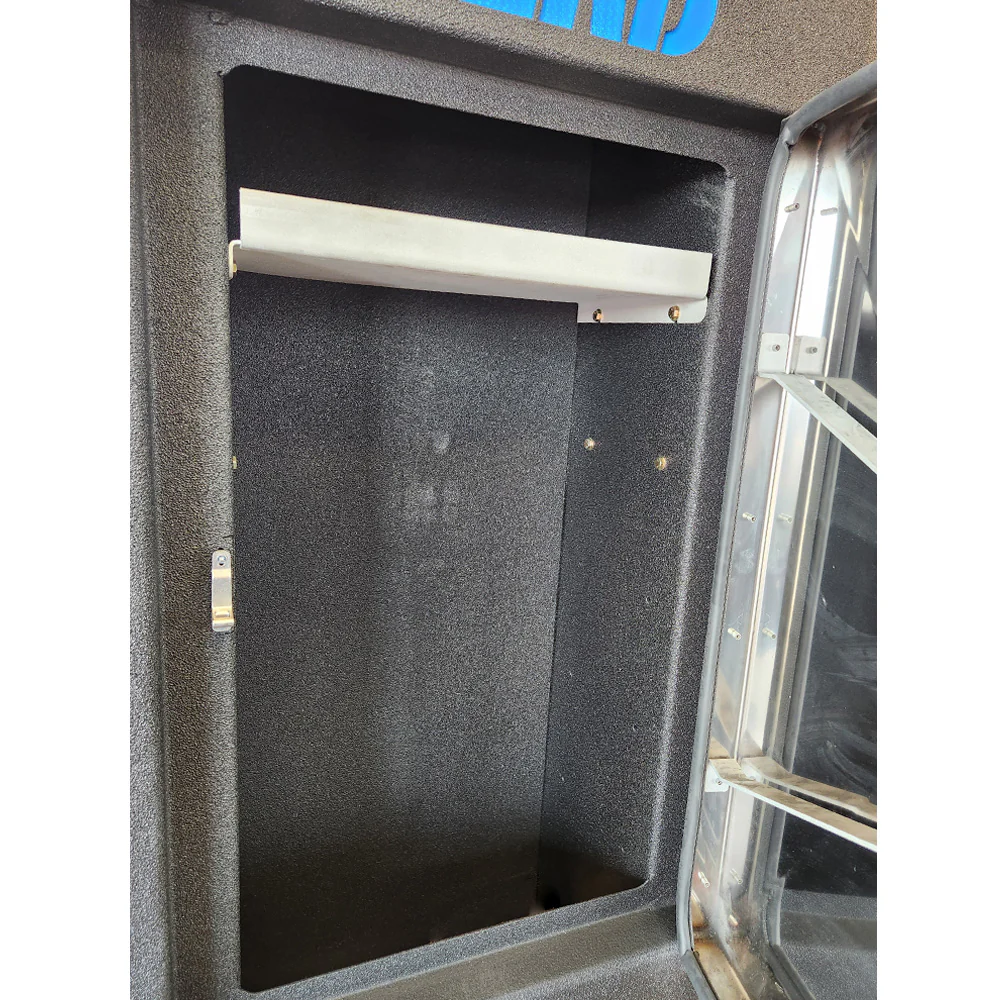 70"H x 80"W 300 Series 3 Door Stainless and Poly Layer Cab Rack - Image 5