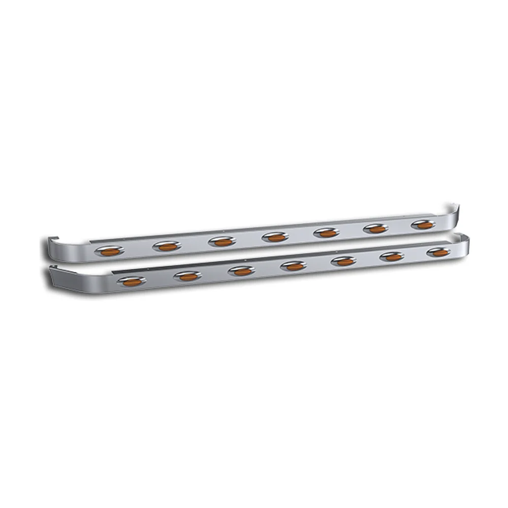 76" Kenworth T680 and T880 Sleeper Panels with 7 Amber M5 LED Lights